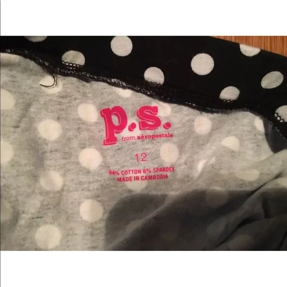P.S. From Aeropostale Polkadot  Miniskirt 12 Kids - Picture 3 of 3